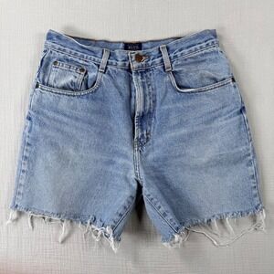 Vtg 90s Structure Cut Off Shorts Mens 30 Blue Classic Fit Light Wash Made in USA